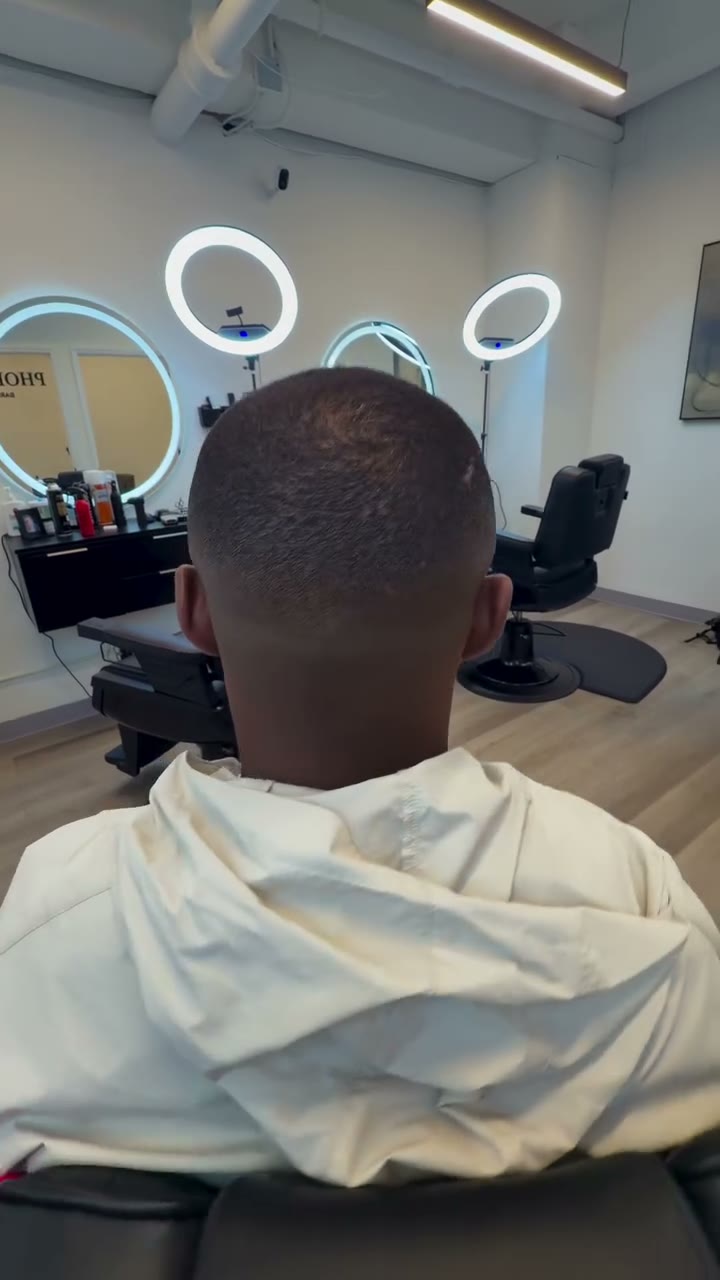Finished style at Phoenix Barber Studio